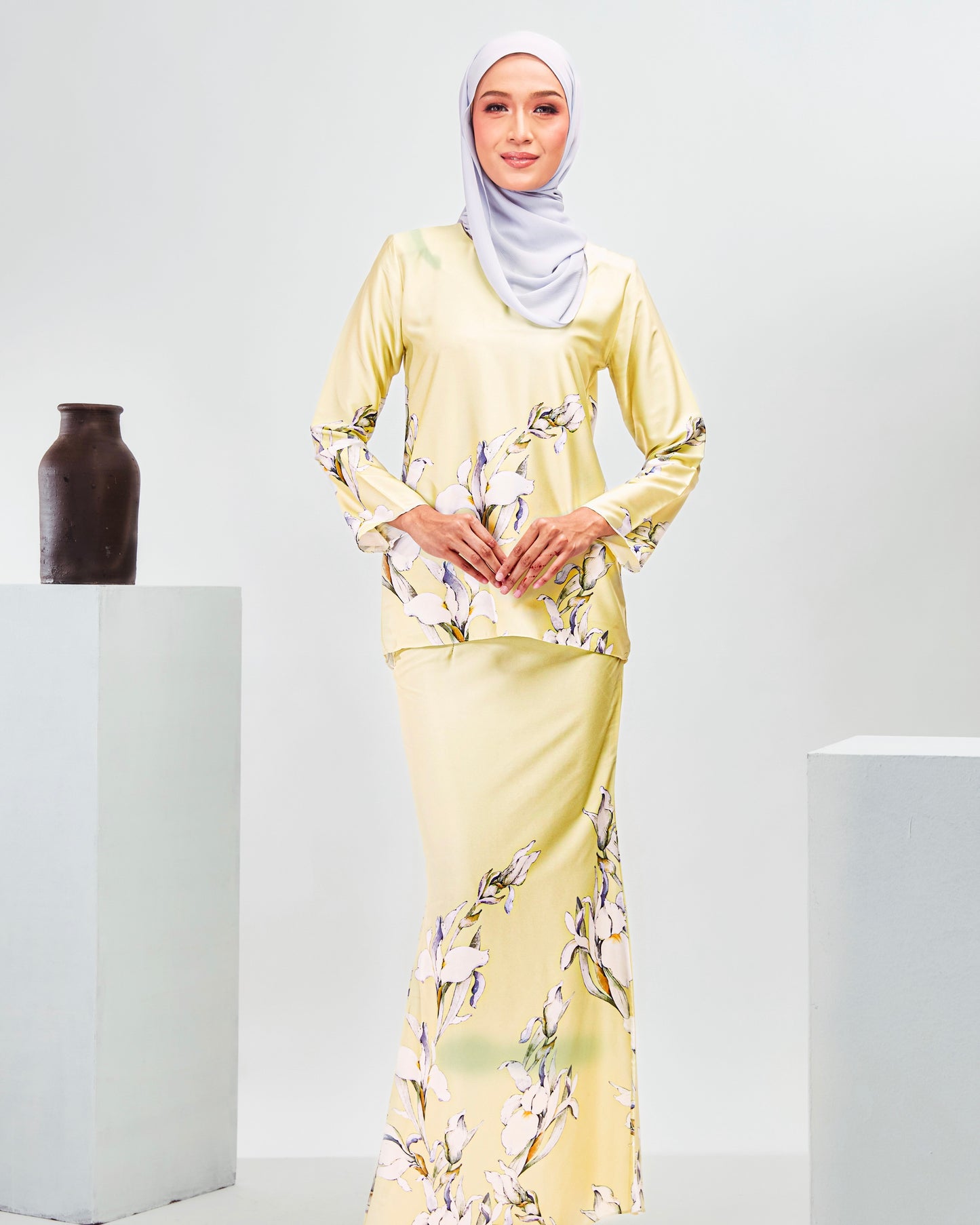 Kurung Te'sserea in Soft Yellow