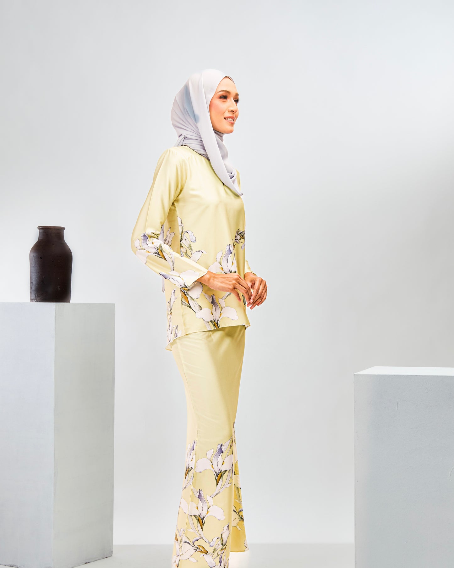 Kurung Te'sserea in Soft Yellow