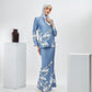 Kurung Te'sserea in Soft Blue