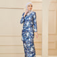 Maryam kurung-Midnight Blue