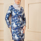 Maryam kurung-Midnight Blue