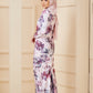 Maryam Kurung -Blossom Purple