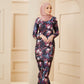 Maryam Kurung -  Black Flair