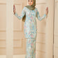 Maryam Kurung - Crimson Green