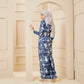 Maryam kurung-Midnight Blue